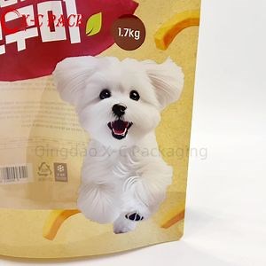 [Hot Item] Custom Printed Stand up Pouch Heat Seal Flat Bottom Resealable Pet Food Packaging for Side Gusset Bag for Dog Cat Pet Food