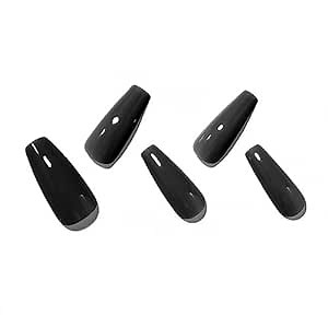 Long French Tip Press On Nails 24 Piece,Piano Black Long Fake Nails Coffin Stick on Nails,Soft Gel Fake Nails for Women Natural Fit & Reusable-Fake Nails with Jelly Gel Art Kit
