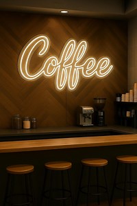 Coffee Neon Sign – Handmade LED Wall Light for Café & Bar, Custom Coffee Shop Decor, LED Coffee Sign, Modern Café Wall Art Gift for Barista - Etsy