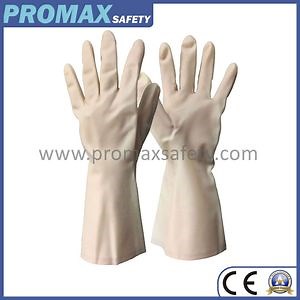 [Hot Item] Heavy Duty Reusable Anti Acid Alkali Chemical Resistant Nitrile and Neoprene Labor Protecitve Safety Work Food Grade Guant Household & Industrial Rubber Gloves