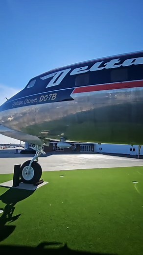 This iconic Douglas DC7B is on display at the Delta Flight Museum in Atlanta, GA on the ATL airport. #atl #atlantaga #atlairport #delta #museum #museums #flight #airlife #airport | Captain Z Travels