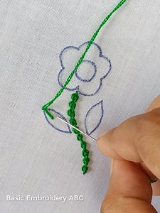 28K views · 887 reactions | Basic flower hand embroidery tutorial class for beginners botanical flower tree #handembroidery #needlework #embroideryproject #flowerembroidery #embroiderylover #sewing | Basic Embroidery ABC | Facebook