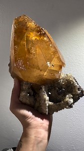 Orange Yellow Calcite 😍😍 Locality: Elmwood mine, Tennessee Credits: @pacificminerals Geology Love