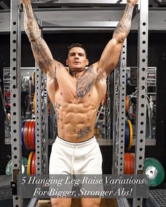 125K views · 6K reactions | Try These ‘5 Hanging Leg Raise’ Variations & Improve Your Abs! #bodybuilding | Ross Dickerson | Facebook