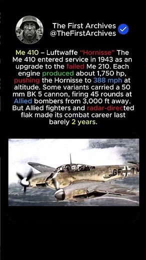 What Made the ME 410 a LUFTWAFFE Legend?