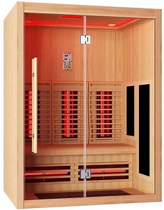 [Hot Item] Customized Indoor Hemlock Outdoor Stove Canadian Cedar Sauna Full Spectrum Heater Infrared Sauna