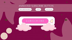 Animated Subscribe Button With 4 Pink Colours | Youtube | Twitch | Pink Pack - Etsy