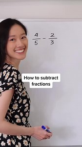 How to subtract fractions #mathwithjanine #math #maths #fractions #mathtutor #mathteacher #edutok
