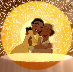 Because hugs are the best comfort food. 💛 #DreamBigPrincess | The Princess and the Frog