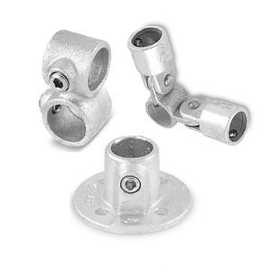 [Hot Item] Galvanized Pipe Connectors Tube Clamp Fittings Safety Rail Cast Iron Key Clamp Fittings