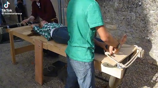 Girl tickled at the Renaissance fair