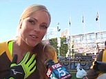 Stars play alongside athletes at all-star softball game | Daily Mail Online