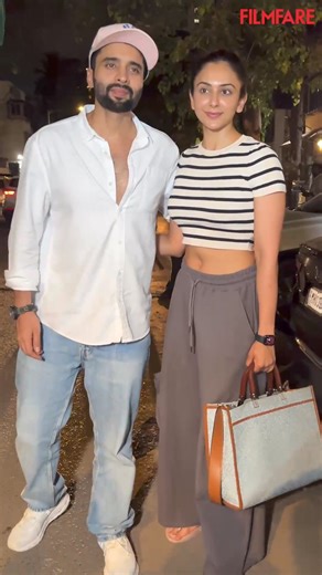 64K views · 607 reactions | #JackkyBhagnani and #RakulpreetSingh were clicked after exiting a restaurant in the city last night. ❤️ #FilmfareLens | Filmfare | Facebook