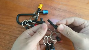 10Pcs Keychain Extension Bar, 1/4inch Hex Shank Keychain Socket Adapter Drill Bit Keychain Adapter Fast Change Bit Holder for Electric Screwdrivers and Drill Bits(size:10Pcs)