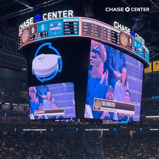 Giving a warm welcome to Polish professional tennis player, Iga Świątek 👋 | Chase Center