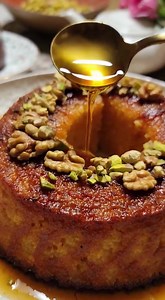 55K views · 457 reactions | 便 Coconut Basbousa with Walnut Crown...