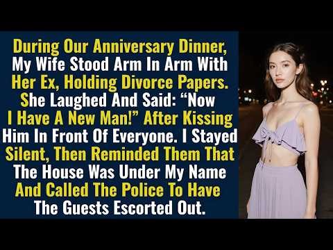 During Our Anniversary Dinner, My Wife Stood Arm In Arm With Her Ex, Holding Divorce Papers...