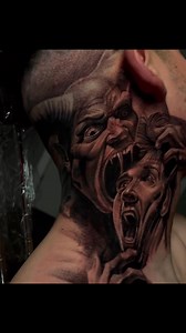 Crazy neck piece by: @chavita_tatts #explore #newyear #tattoo | Tattoo-Art & Obsession