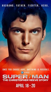 SUPER/MAN: THE CHRISTOPHER REEVE STORY is now playing! Do not miss our limited run from April 18 to 20, with SUPERMAN DAY on April 18! 🎥🦸‍♂️ Reeve portrayed the Man of Steel in four Superman films and played dozens of other roles that displayed his talent and range as an actor, before being injured in a near-fatal horse-riding accident in 1995 that left him paralyzed from the neck down. After becoming a quadriplegic, he became a charismatic leader and activist in the quest to find a cure for s