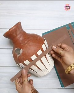 61K views · 1.5K reactions | This is how I decorated a terracotta pot to make it a vase | Crafty hands | Facebook