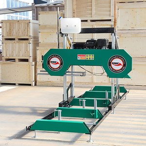 [Hot Item] Sawmill Machine Gasoline Engine Portable Sawmill with 4m Trailer Sawmill