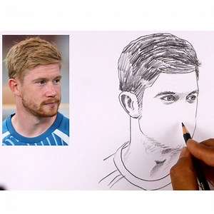 1.7K views · 164 reactions | Pencil Sketch Kevin de Bruyne #art #drawing #KevinDeBruyne #sayeddrawingacademy | Sayed Drawing Academy | Facebook