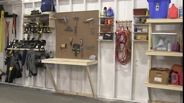 Adjustable Ceiling Mount Shelf - Overhead Garage Storage Rack - Unfinished (24" x 48") - Made in The USA