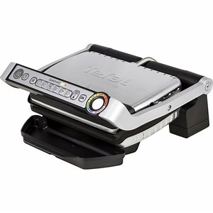 Чорний бургер з сиром чеддер та соусом барбекю разом з Tefal OptiGrill