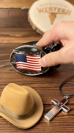 154K views · 2.3K reactions | American set #asmr #unboxing #western #americanflag #usa #belt #buckle #cowboyhat #selfdefense #ring #necklace #knife #SmallBusiness | Shop | Facebook