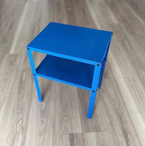 IKEA KNARREVIK Blue Bedside Table – Minimalist Metal Nightstand, Small Space Storage, Modern Metal Table Compact - Etsy Canada