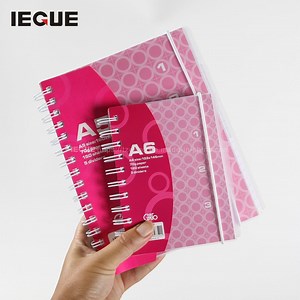 [Hot Item] Vibrant Blue and Red Spiral Notebook with Elastic Closure