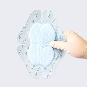 [Hot Item] Silicone Bordered Adhesive Gentle Bordered Wound Dressing, Waterproof Self Adherent Foam Dressing