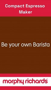 Be your own barista with our Compact Espresso Maker! #morphyrichards #coffeemachine #coffeelove | Morphy Richards Ireland