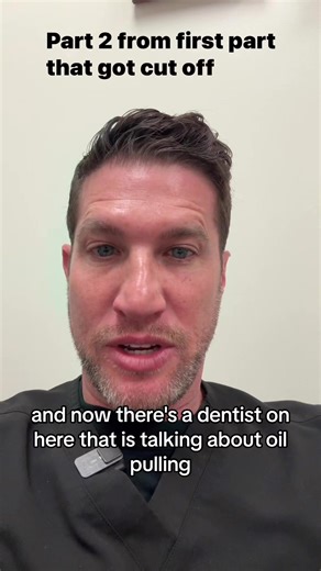 Part 2 #oilpulling #coconutoil #cavities #dentist #dentista #foryou #fyp #decay #denturegang #dentalworld #holistic #dentistryworld #odontologia #dentista | Ryan Diquattro