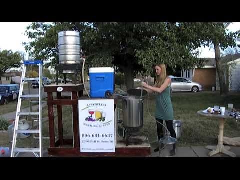 Complete All Grain demo with decoction mash - from strike to carboy!