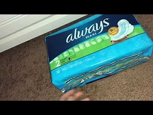 First impression of the Always Maxi Pads