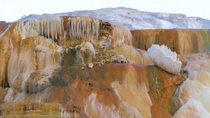 Mammoth Hot Springs Is Large Complex Of Hot Stock Footage SBV-352088622 - Storyblocks