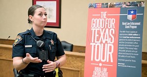 Law enforcement budget constraints in places such as Smith County mean officers have had to purchase some of their own equipment, including firearms. Now, thanks to $500,000 in grants from our office, Smith County is now better equipped to support its officers. | Texas Comptroller of Public Accounts | Facebook