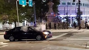 George Floyd protests: Video shows Denver police firing pepper balls at car allegedly containing pregnant woman