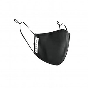 Reusable Face Mask with Patented Breathable Fabric Adjustable Ear Straps (Small (Pack of 3), Black)