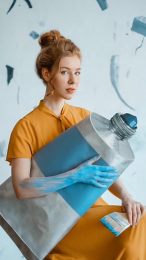 Anya Anti on Instagram: "My giant paint tube was half prop, half stock image! Check out how it was edited. . #photoshop_cc #photoshop_creative #photoshop_art #photoshopart #fineartphotography #fineartphoto #fairytalephotography #artphotography #artisticphotography #conceptualphotography #theuniversalart #discoveredit #creativemobs #creativecloud_surreal"