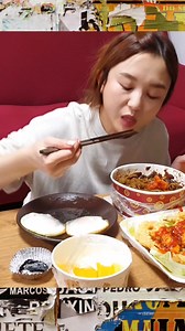 290K views · 4.2K reactions | Jjajangmyeon is a noodle dish topped with savory black bean sauce, pork, and veggies. Served with crispy spicy garlic shrimp (Kkanpung Saewoo). Jjamppong soup is not included, so the focus is on the rich, bold flavors of the noodles and shrimp. Bagian 5 | Hamzy Fans, mukbang ASMR | Facebook