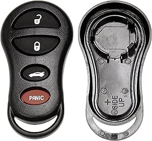 Dorman 13609 Keyless Entry Transmitter Cover Compatible with Select Chrysler / Dodge / Jeep Models, Black