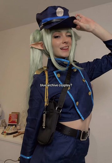 My nozomi cosplay from #bluearchive 🚂💚