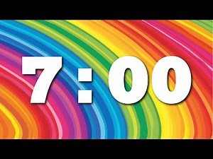 7:00 Rainbow Countdown Timer - No Sound