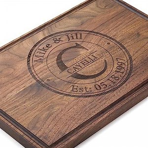 Personalized Cutting Board - Ideal Gifts for Couples - Custom Cutting Boards - Anniversary or Wedding Gifts - Engraved Personalized Gifts - Valentines Gift Idea for Couples, Friends, Parents