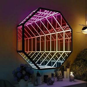 [Hot Item] Bar Shop Night Club Decorate LED RGB Wall Light 3D LED Infinity Mirror Tunnel