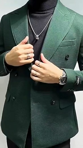 1.1K views |  Power dressing, but make it effortless - Solid Color Double Breasted Slim-Fit Blazer Tailored to turn heads — the blazer that means business. #BlazerSeason #DoubleBreastedDrip #SlimFitStyle | Fan Freakz | Facebook