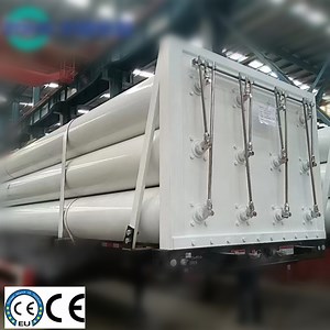 [Hot Item] Helium Gas Tube Trailer Supply Made in China Nitrogen Oxygen Hydrogen Stainless Steel Tank Gas Vessel