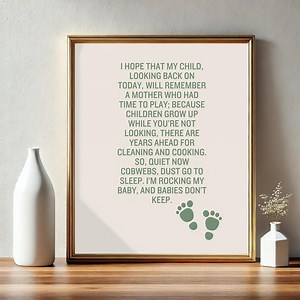 Babies Don't Keep Poem Print: Minimalist Nursery Decor (digital Download) - Etsy